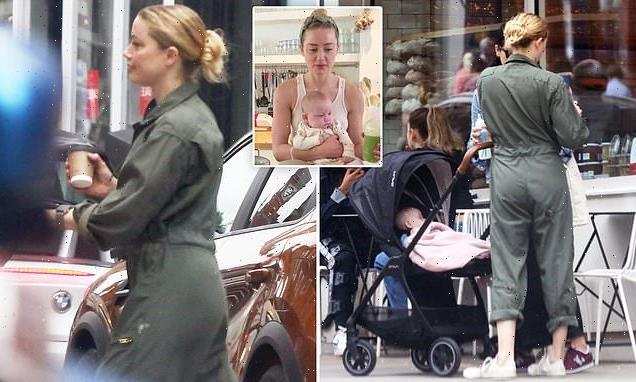 EXCLUSIVE: Amber Heard seen out with baby girl Oonagh for first time