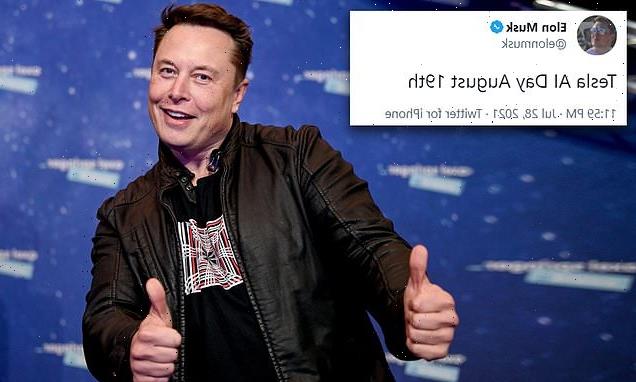 Elon Musk announces Tesla's AI day set for August to recruit talent
