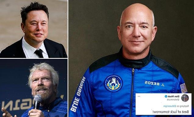 Elon Musk wishes Jeff Bezos 'best of luck' as he heads to space