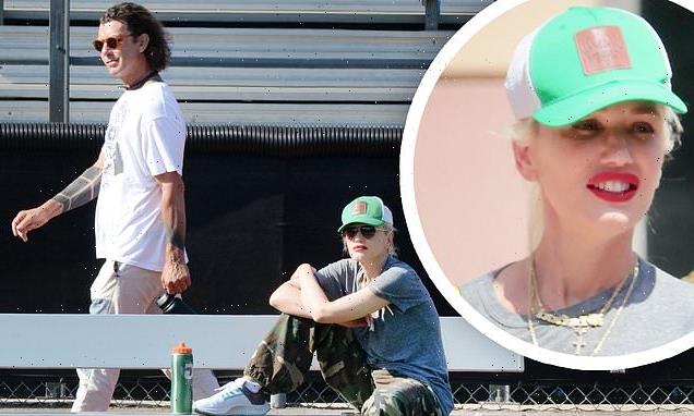 Gwen Stefani and ex-husband Gavin Rossdale keep their distance