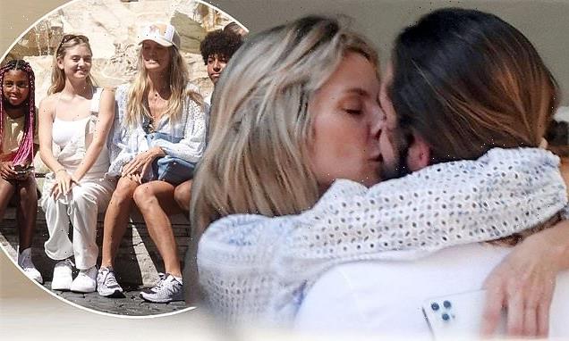 Heidi Klum and husband Tom Kaulitz pack on the PDA on outing in Rome