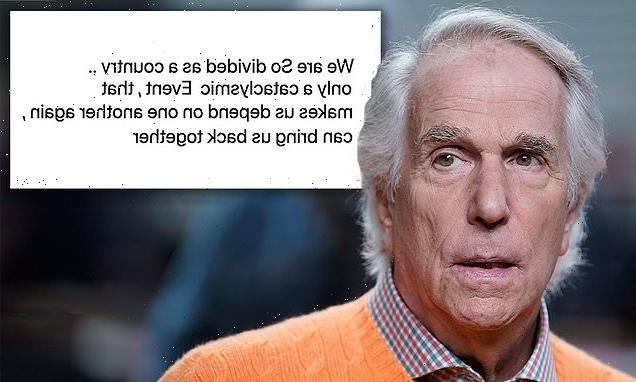 Henry Winkler catches Twitter flak over 'cataclysmic event' remarks