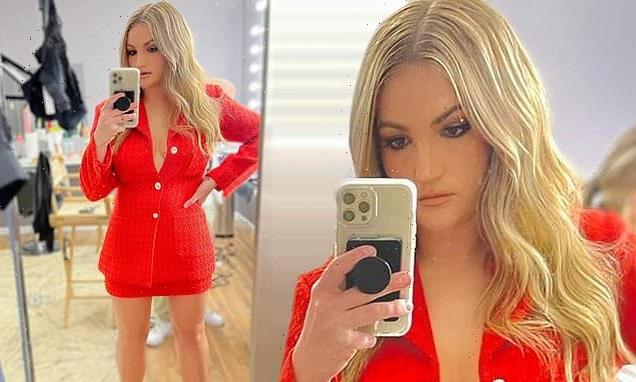 Jamie Lynn Spears shows cleavage in a suit amid Britney Spears drama