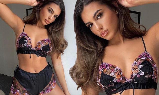 Karren Brady's daughter Sophia Peschisolido sizzles in a lace bra