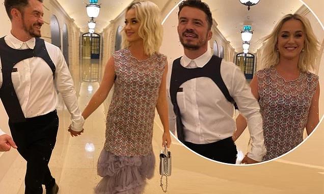 Katy Perry and Orlando Bloom hold hands as they head out for a date