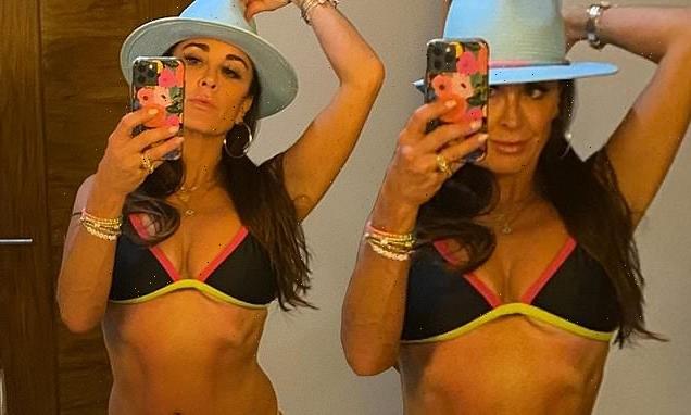 Kyle Richards, 52, admits she is being 'thirsty' in bikini