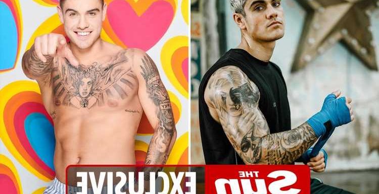 Love Island's Luke Mabbott looks completely different as he trains for boxing match against Tom Zanetti