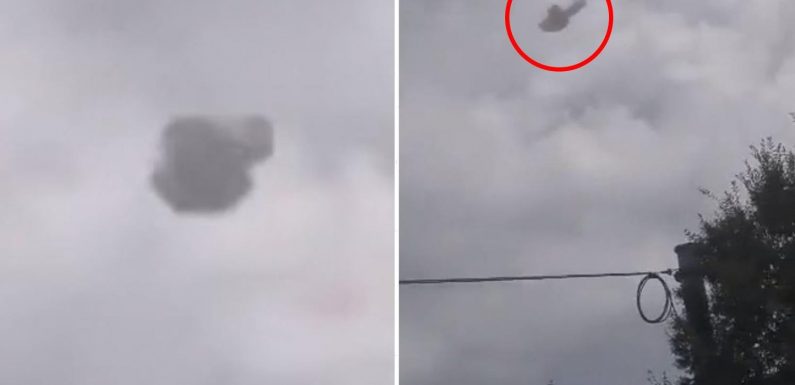 Mom and daughter film bizarre UFO as ‘mystery craft’ moves through clouds above South Carolina