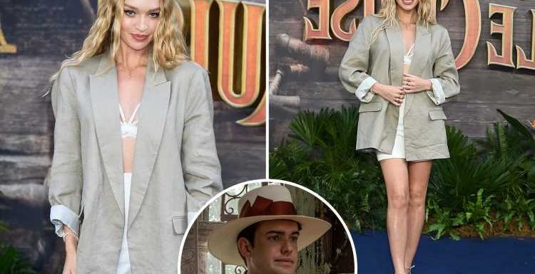 Roxy Horner is a vision in green at the premiere of Jack Whitehall's Jungle Cruise