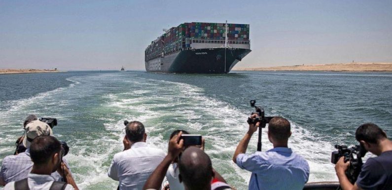 Ship that blocked Suez Canal set free after settlement agreement