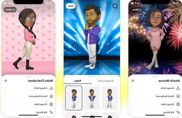 Snapchat launches 3D Bitmoji with 1,200 combinations available