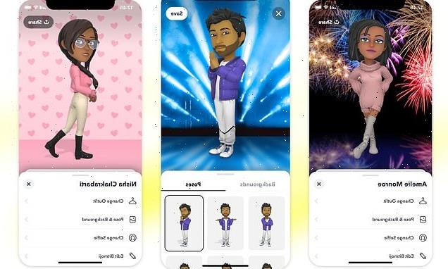 Snapchat launches 3D Bitmoji with 1,200 combinations available