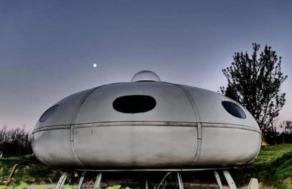 Spend the night in UFO in its own crater playing Space Invaders and stargazing