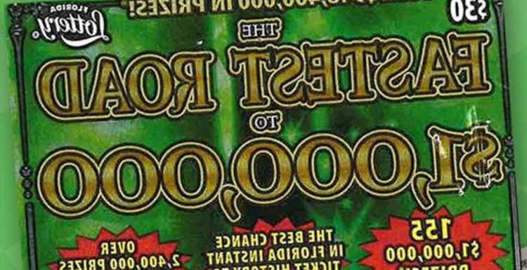Woman scoops $1MILLION lottery win after missing her flight and buying scratchcards to ‘pass the time’