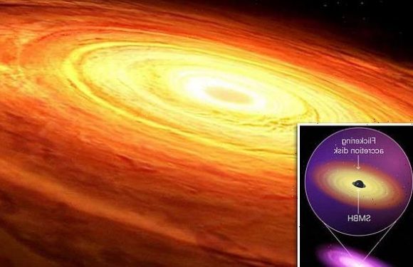 Black holes emit 'burps' when they're eating gas and stars