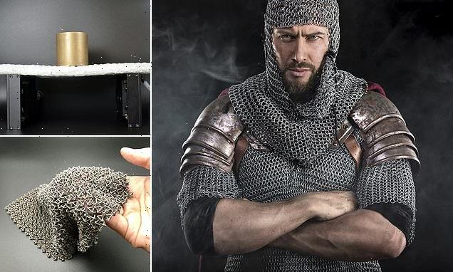 Chain mail-inspired material developed for space travel