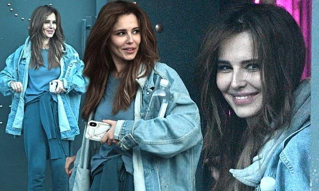 Cheryl looks thrilled to be performing again leaving London studio