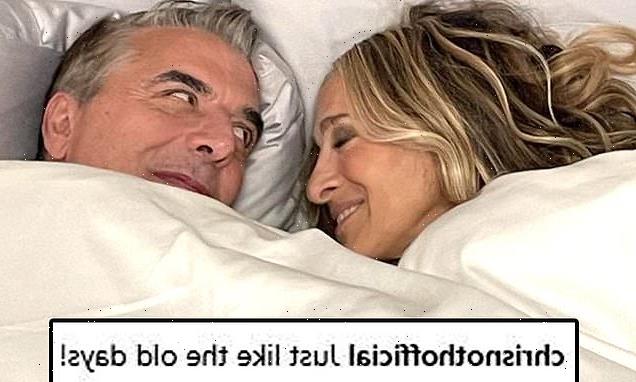 Chris Noth and Sarah Jessica Parker shoot cozy scene for SATC reboot