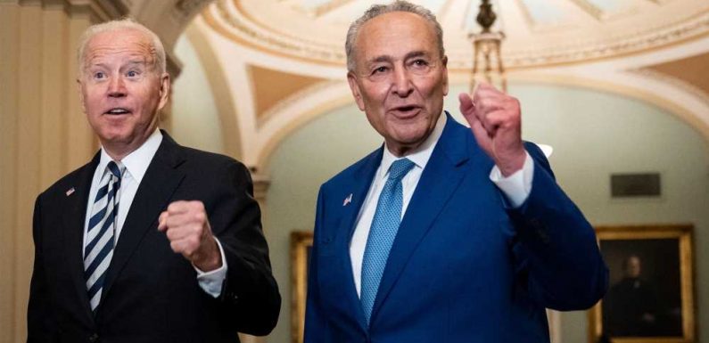 Chuck Schumer aims for weekend vote on bipartisan $1T infrastructure deal