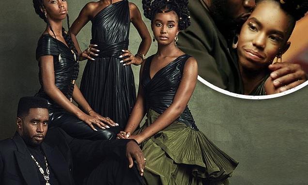 Diddy outshined by his three teenage daughters in Vanity Fair