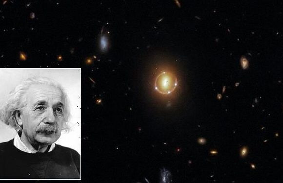 'Einstein Ring' is spotted by Hubble 65 million light-years from Earth