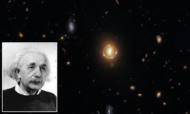 'Einstein Ring' is spotted by Hubble 65 million light-years from Earth