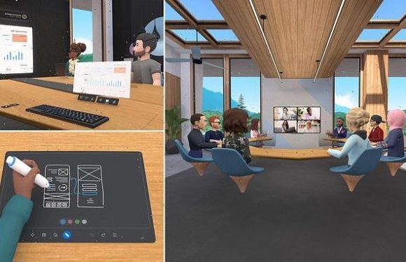 Facebook launches a virtual reality OFFICE for users to host meetings