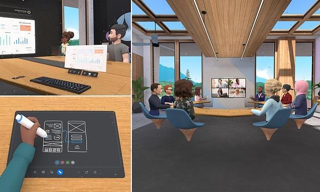 Facebook launches a virtual reality OFFICE for users to host meetings