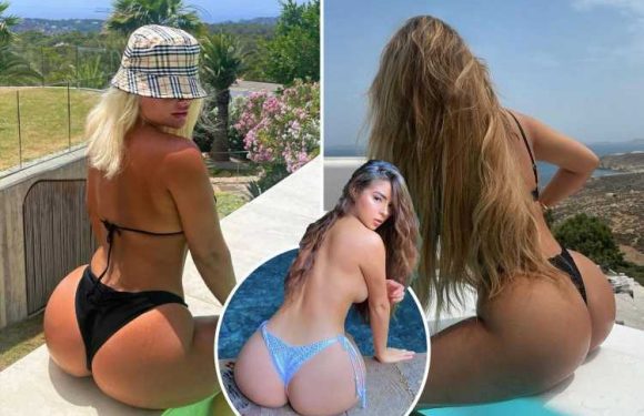 From Amanda Holden to Kim Kardashian celebs posing poolside is the hot new trend to enhance their bums