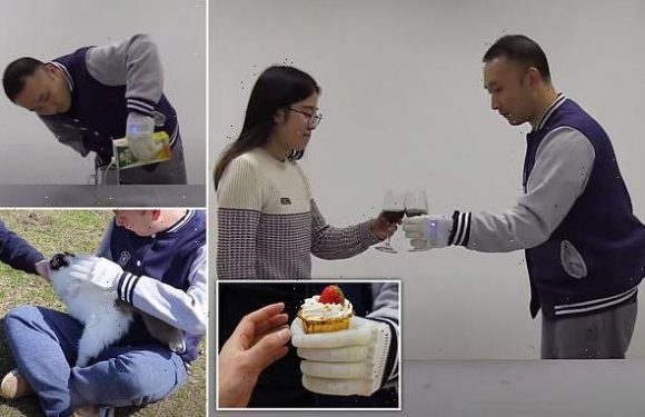 Inflatable robotic hand gives amputees real-time tactile control