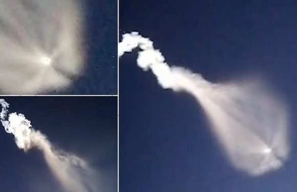 Jellyfish-like cloud is seen hurtling through the sky over Russia