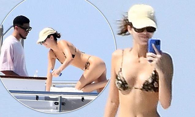 Kendall Jenner joins boyfriend Devin Booker on a yacht in Sardinia