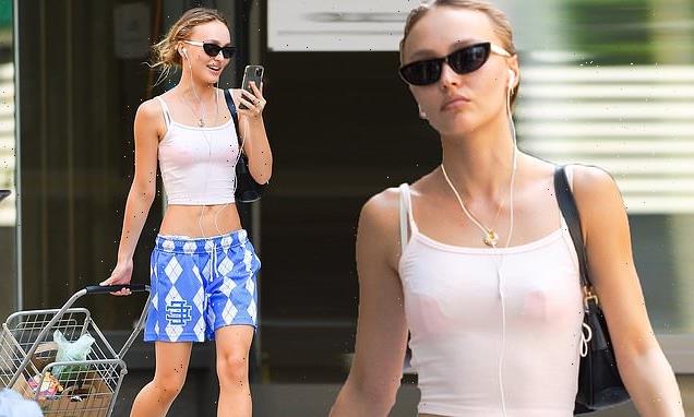 Lily-Rose Depp cuts a casual figure as she steps out in NYC