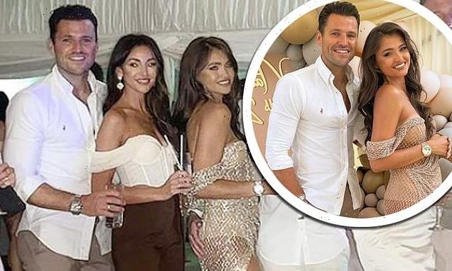 Michelle Keegan stuns as she attends party with husband Mark Wright