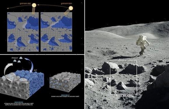 NASA scientists use Apollo-era images to find water ice on the moon