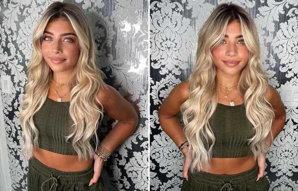 RHONJ star Teresa Giudice's daughter Gia, 20, shows off new blond extensions as fans beg her to 'stop plastic surgery'