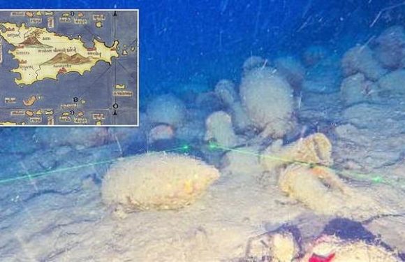 Roman shipwreck packed with wine jars found near Sicily