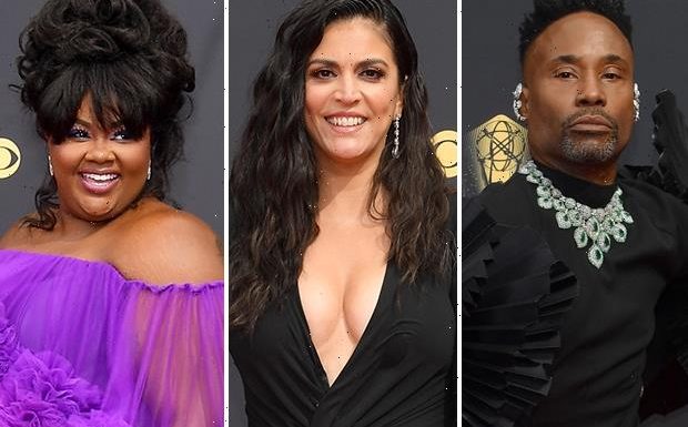 2021 Emmys Red Carpet Photos: TV Stars From Pose, The Crown and More