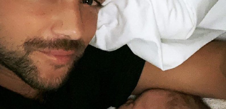 A1 star Ben Adams reveals he's a dad after fiancee Sara gives birth to baby daughter