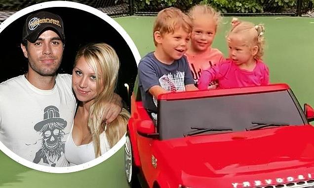 Anna Kournikova shares a rare video of all three of her children