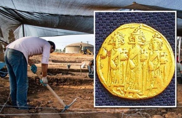 Archaeologists ‘thrilled’ by ‘rare and unexpected’ gold treasure found in Israel