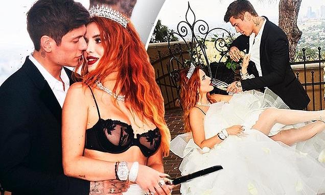 Bella Thorne and fiancé pack on the PDA in steamy engagement shots