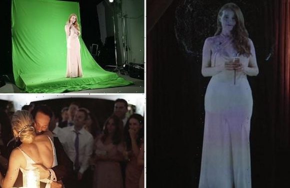 Bridesmaid appears at her friend's wedding via hologram