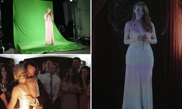 Bridesmaid appears at her friend's wedding via hologram