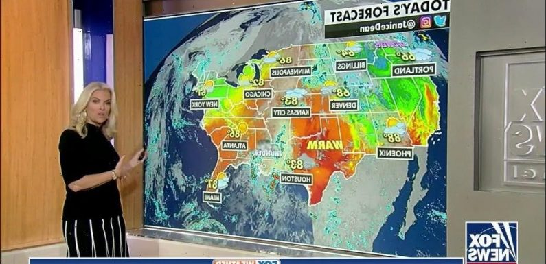 Cooler weather forecast in regions across US as front brings risk of storms, heavy rain