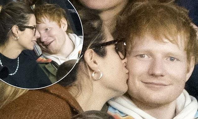 Ed Sheeran holds hands with his wife Cherry Seaborn in Paris
