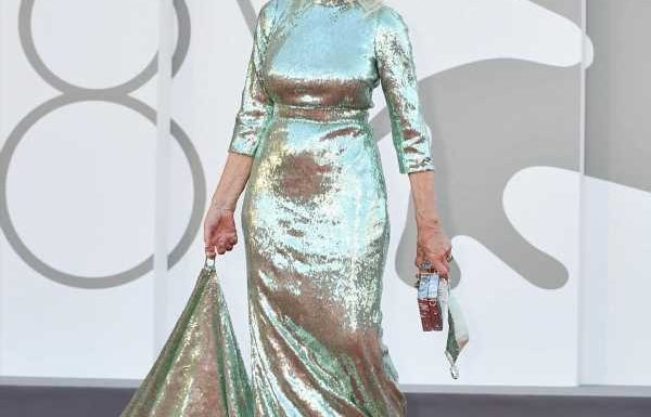 Helen Mirren in D&G at the Venice Film Festival: glamorous or prissy?