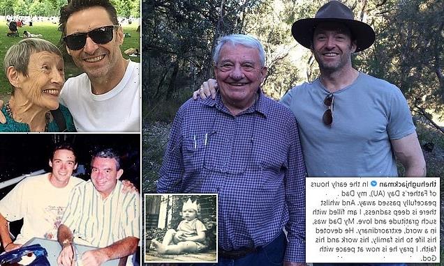Hugh Jackman announces the tragic news that his dad died