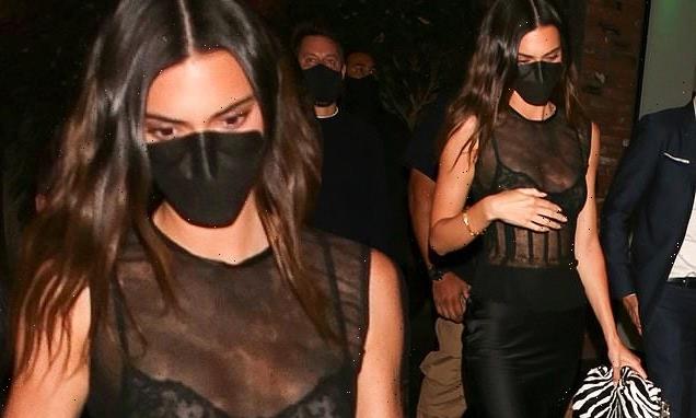 Kendall Jenner oozes sex appeal as she exits restaurant in Hollywood