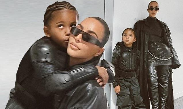Kim Kardashian embraces son as she shares photos from listening party